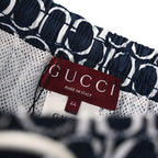 Gucci All-Over Logo Print Swim Shorts – Navy