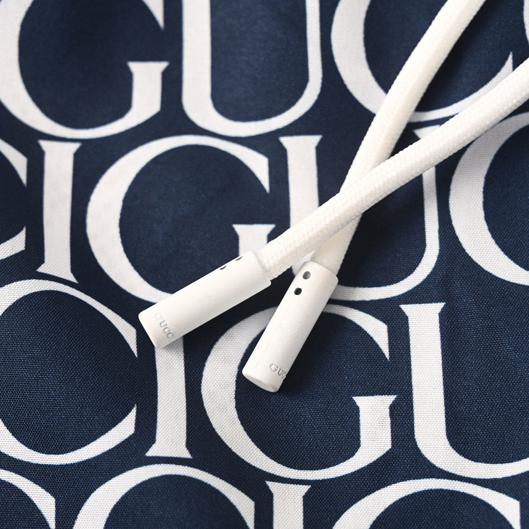 Gucci All-Over Logo Print Swim Shorts – Navy