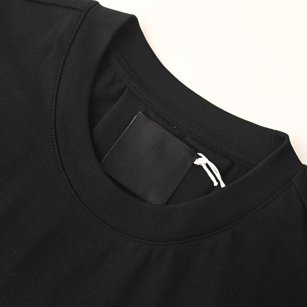 Givenchy 4G Logo 1952 Embroidered Patch Oversized T-Shirt – Black