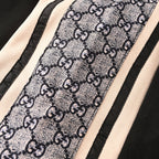 Gucci GG Monogram Jacquard Side Band Jersey Shorts – Black