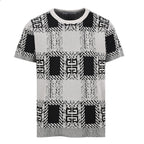 Givenchy 4G Monogram Jacquard Knit T-Shirt – Black & White