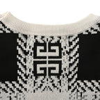Givenchy 4G Monogram Jacquard Knit T-Shirt – Black & White