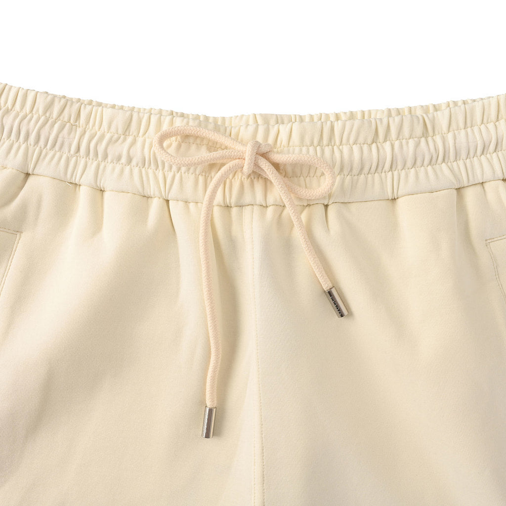 Gucci Script Logo Side Stripe Cotton Fleece Shorts – Off-White