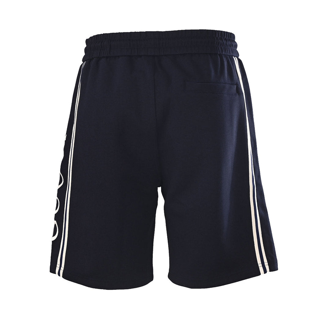 Gucci Script Logo Side Stripe Cotton Fleece Shorts – Black