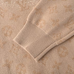 Louis Vuitton Monogram Gradient Jacquard Crewneck Sweater — Camel