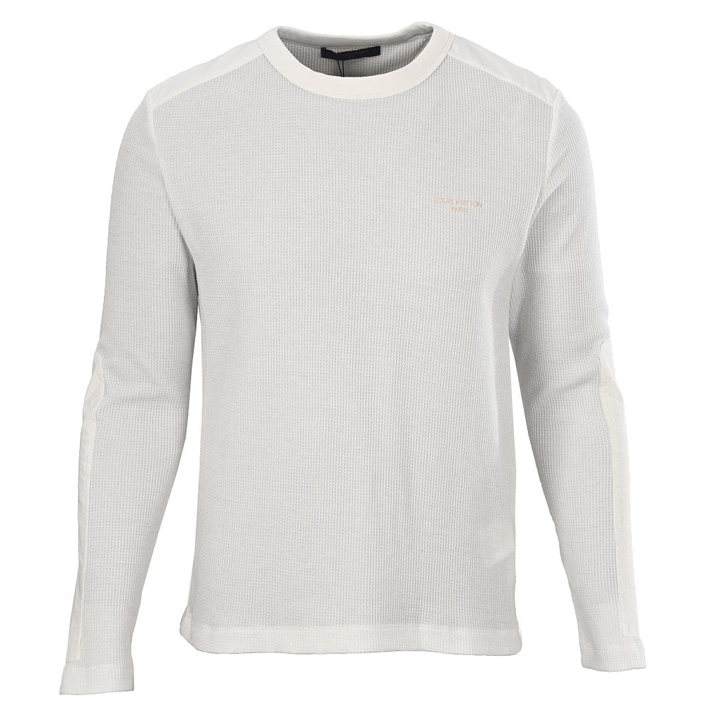 Louis Vuitton Waffle-Knit Long Sleeve Top — Ivory