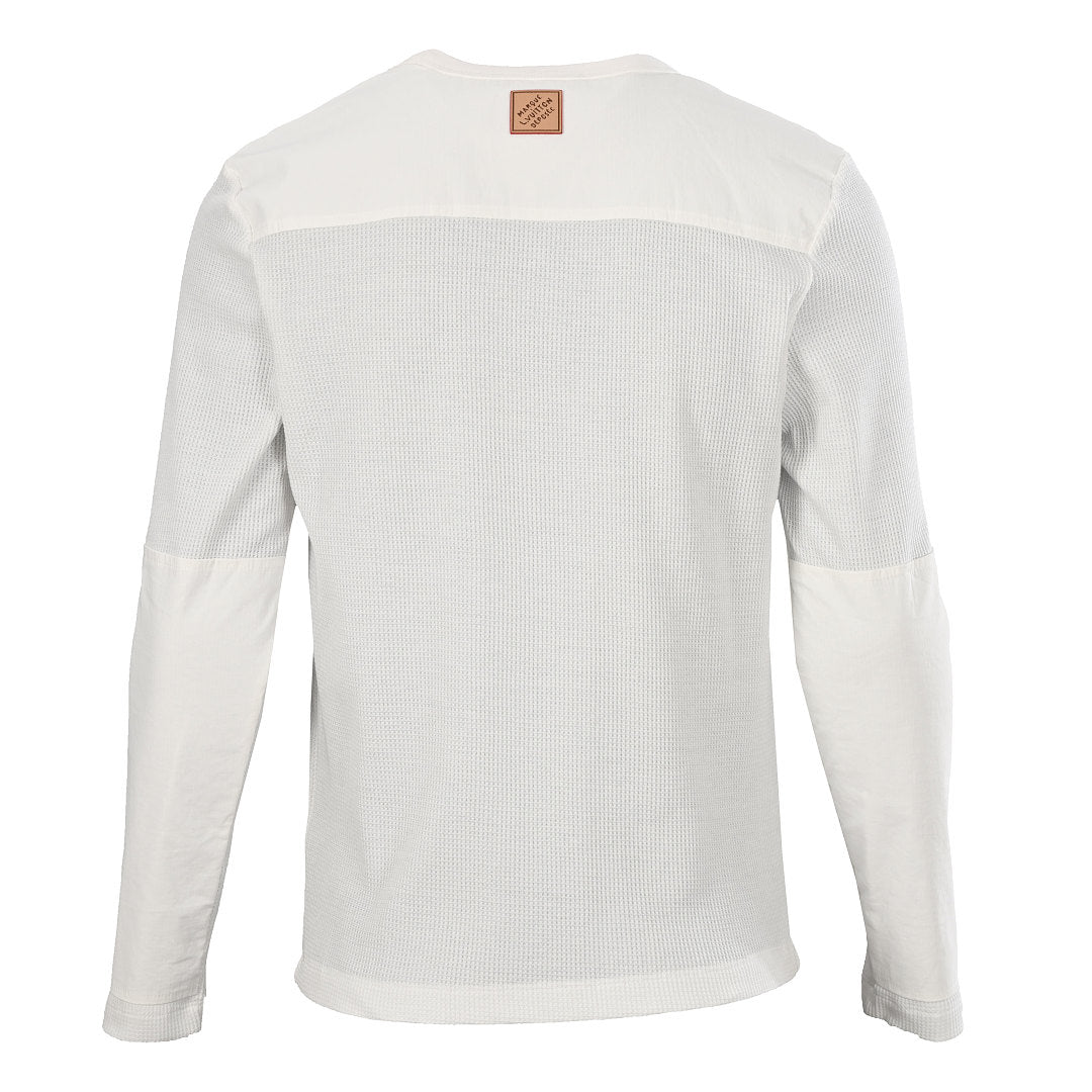 Louis Vuitton Waffle-Knit Long Sleeve Top — Ivory