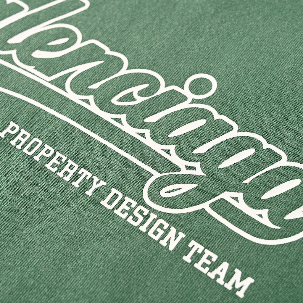 Balenciaga Property Design Team Script Logo T-Shirt – Forest Green