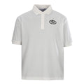 PRADA Oval Embroidery Short-Sleeve Polo Shirt
