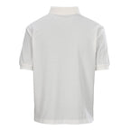 PRADA Oval Embroidery Short-Sleeve Polo Shirt
