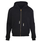 Louis Vuitton Pearl Drawstring Zip Hoodie — Black
