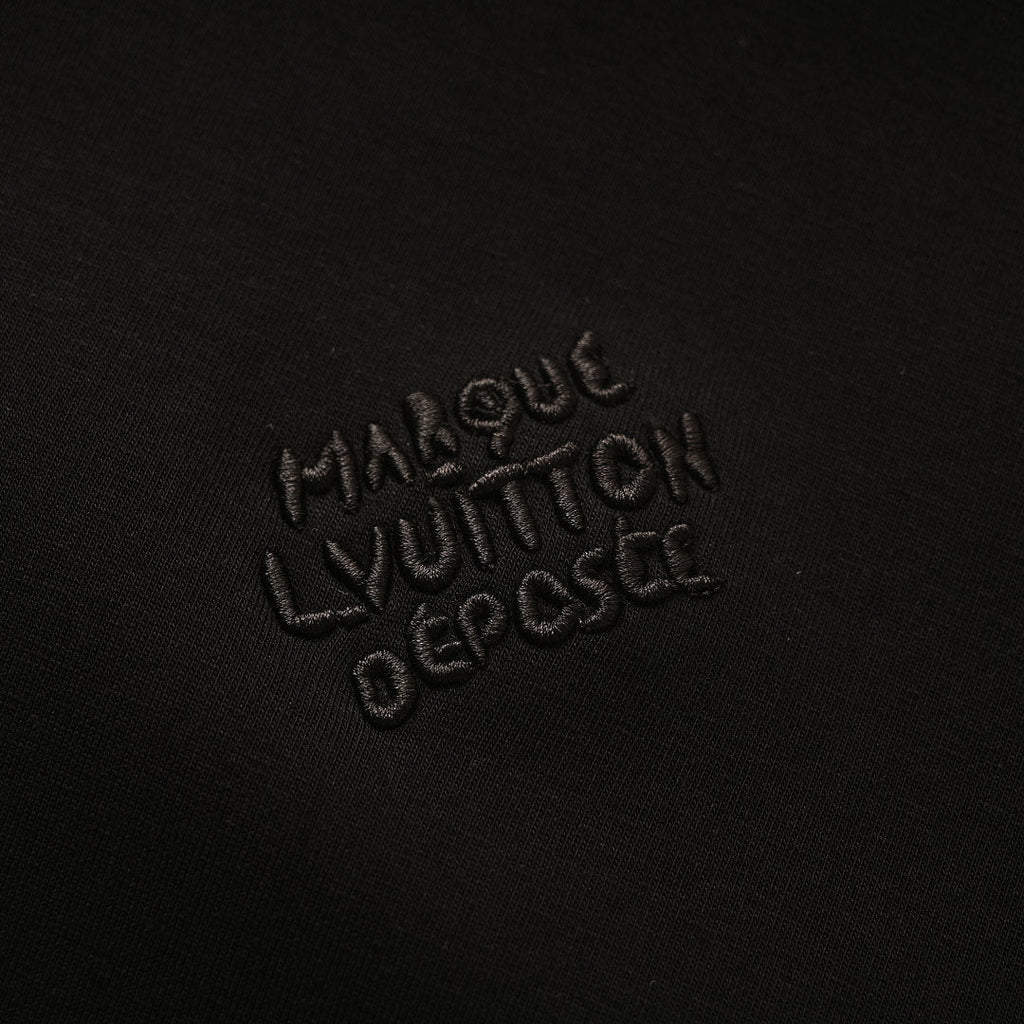 Louis Vuitton Pearl Drawstring Zip Hoodie — Black