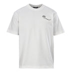 Balenciaga Crewneck T-Shirt – Multi-Layer Wave Embroidery