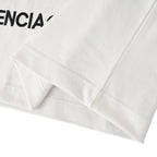 Balenciaga Crewneck T-Shirt – Multi-Layer Wave Embroidery