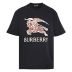 BURBERRY Graffiti Equestrian Knight Print Crew-Neck Short-Sleeve T-Shirt