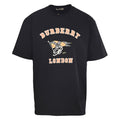 Burberry Check Flag Towel-Appliqué Letter T-Shirt