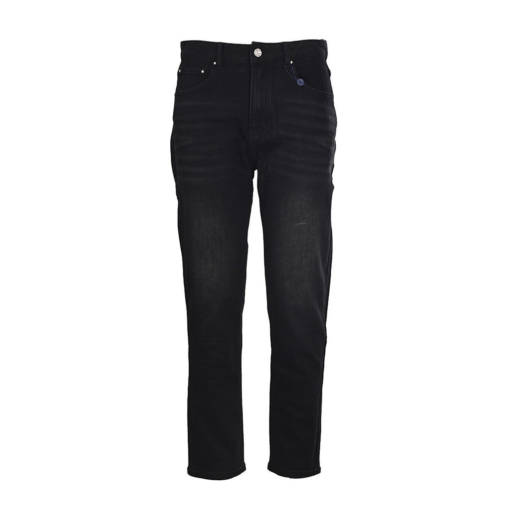 Louis Vuitton Black High-Waisted Straight-Leg Jeans