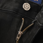 Louis Vuitton Black High-Waisted Straight-Leg Jeans