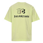 BALENCIAGA T-shirt with Double-B embroidery on the front and back