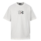 Balenciaga BLCG Double-B Contrast Logo T-Shirt – White