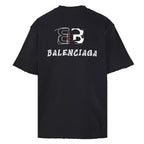 Balenciaga BLCG Double-B Contrast Logo T-Shirt