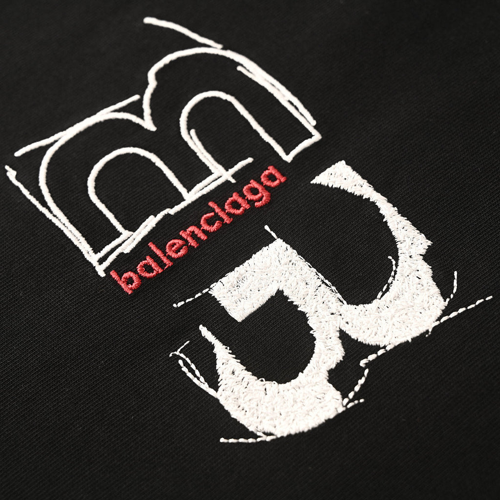 Balenciaga BLCG Double-B Contrast Logo T-Shirt
