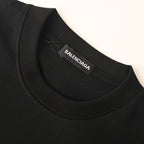 Balenciaga Archive Cracked Gold Logo T-Shirt –BLACK