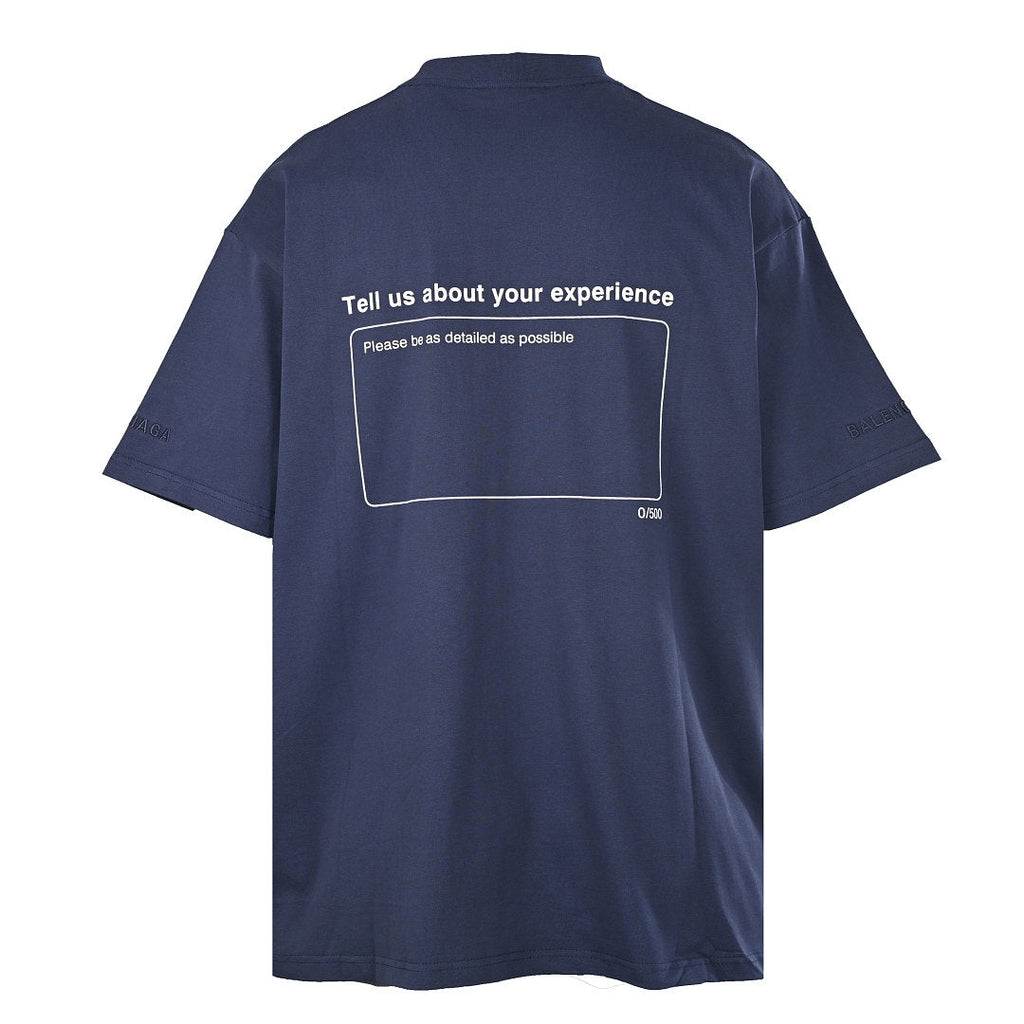 Balenciaga Five Stars Oversized T-Shirt – Navy