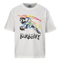 BURBERRY Graffiti Equestrian Knight Print Crew-Neck Short-Sleeve T-Shirt