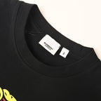 BURBERRY Graffiti Equestrian Knight Print Crew-Neck Short-Sleeve T-Shirt