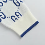 Gucci Ivory All-Over Monogram Jacquard Crewneck Knit Sweater