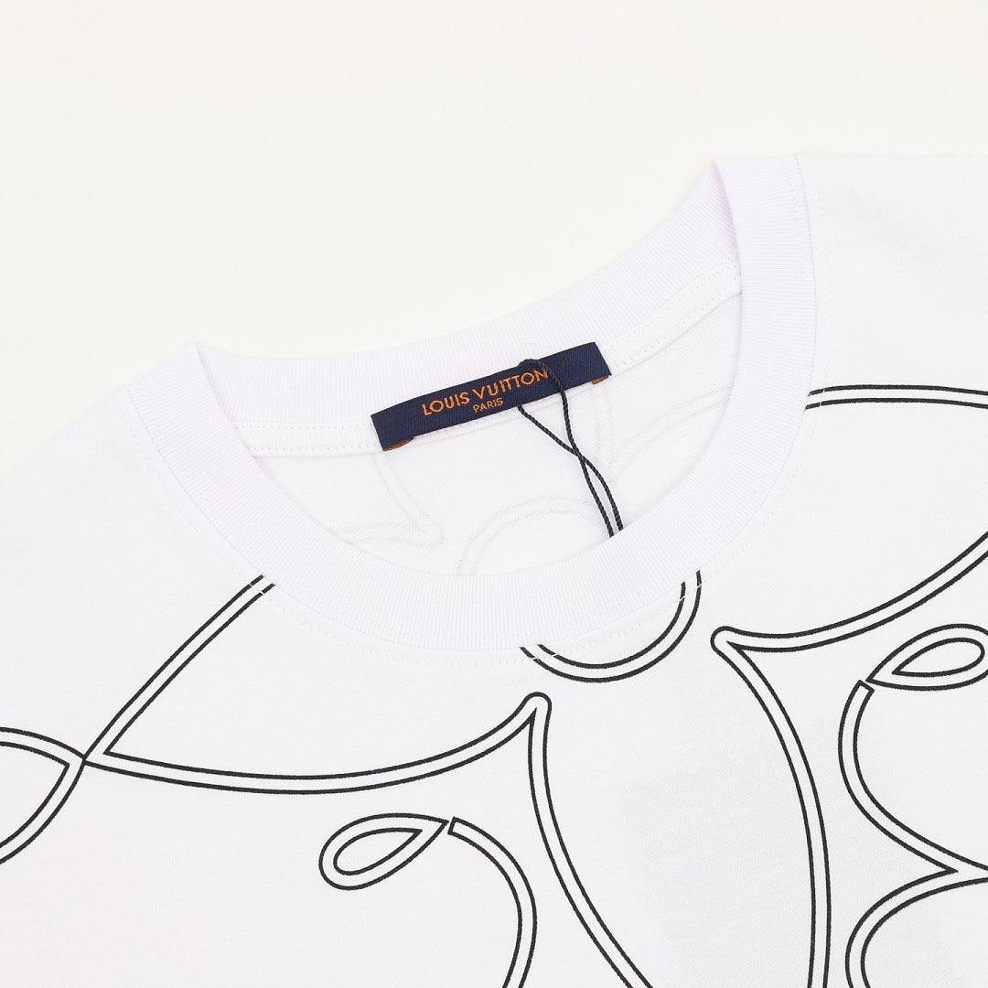 Louis Vuitton All-Over Monogram Outline Graphic T-Shirt