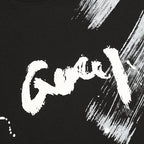 Gucci Ink-Brush Stroke Graffiti Lettering Short-Sleeve T-Shirt