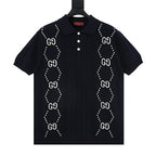 GUCCI Double G Knitted Polo Sweater