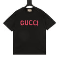 Gucci Pink Short-Sleeve Top with Embroidered Lettering