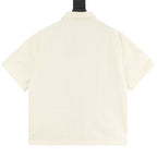 Louis Vuitton Leather-Blend Short-Sleeve Shirt