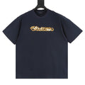 Louis Vuitton SS26 Gold Sequin Handwritten Lettering Embroidered T-Shirt