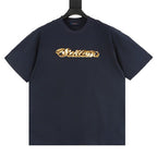 Louis Vuitton SS26 Gold Sequin Handwritten Lettering Embroidered T-Shirt