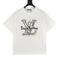 Louis Vuitton SS26 Graffiti Oversized LV Logo Print T-Shirt