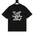 Louis Vuitton SS26 Graffiti Oversized LV Logo Print T-Shirt