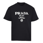 PRADA Bird's Nest Woven Embroidery T-Shirt