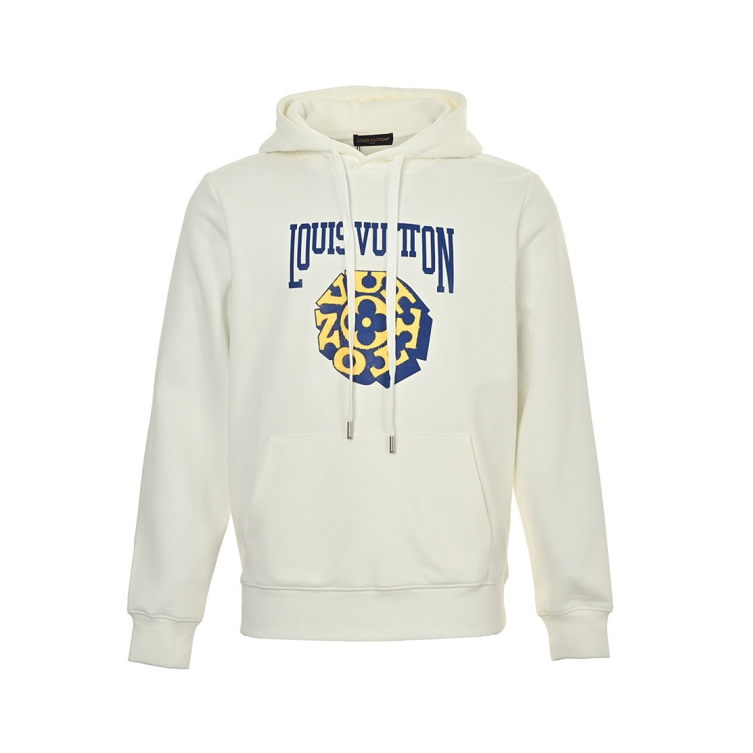 LOUIS VUITTON 3D Monogram Patch Hoodie | LV Letter Appliqué Sweatshirt
